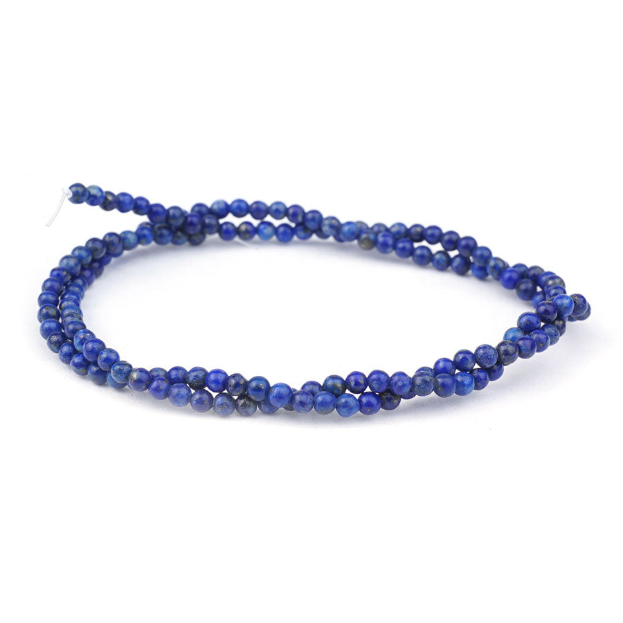 Lapis Natural 3mm Round A Grade - 15-16 Inch