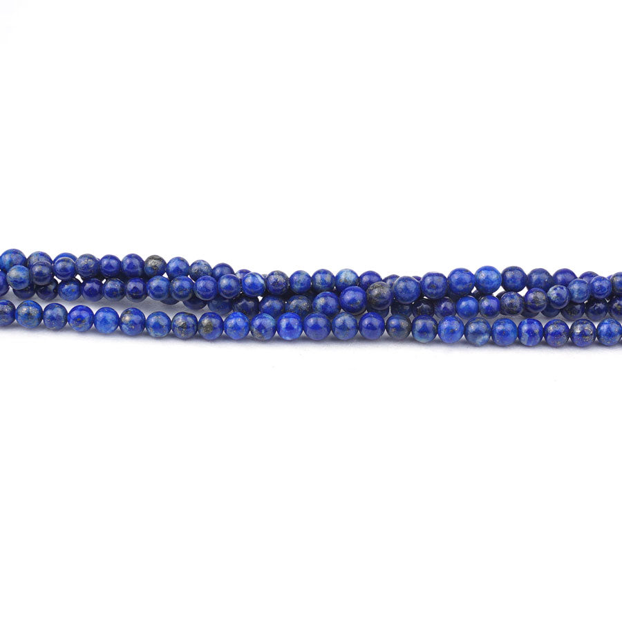 Lapis Natural 3mm Round A Grade - 15-16 Inch