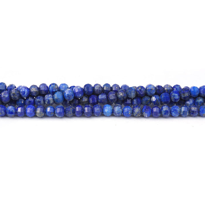 Lapis 4mm Lantern Faceted A Grade - 15-16 Inch