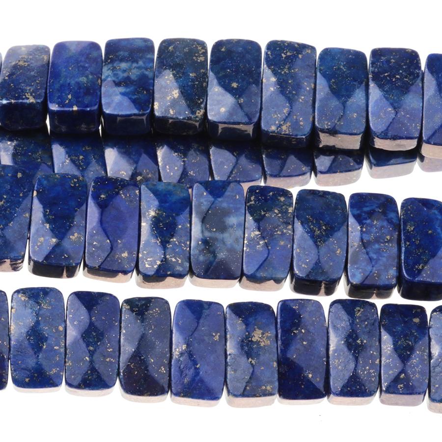 Lapis 5x10 Faceted Double Drill 8-Inch