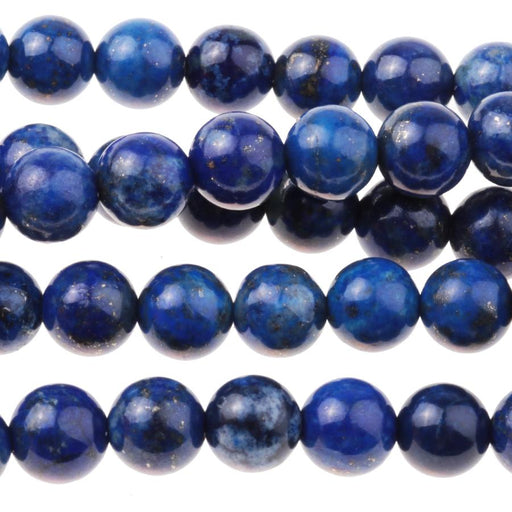 Lapis 6mm Round 8-Inch