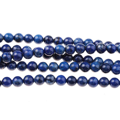 Lapis 6mm Round 8-Inch