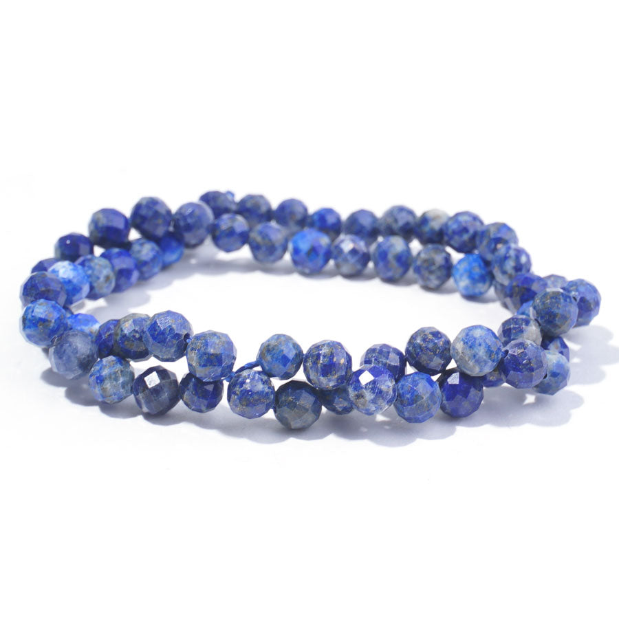 Lapis 6mm Round Faceted - 15-16 Inch