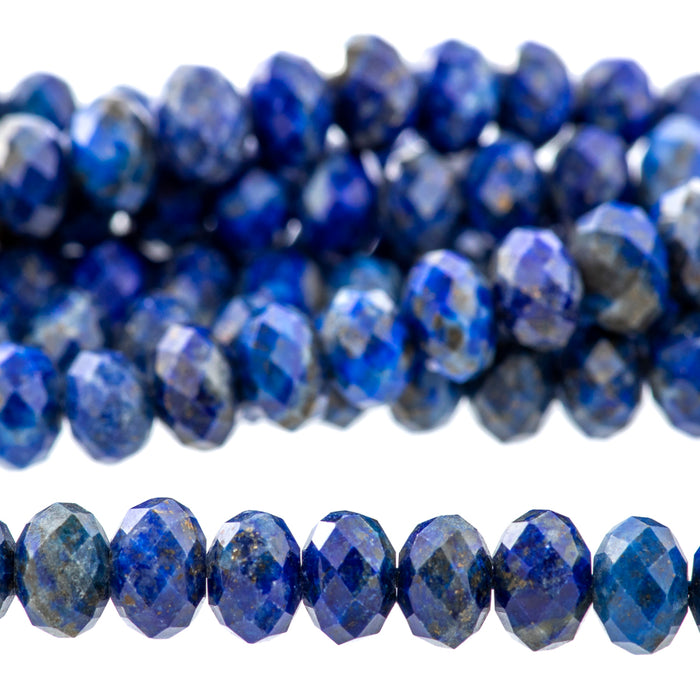 Lapis 6mm Rondelle Faceted AA Grade - 15-16 Inch