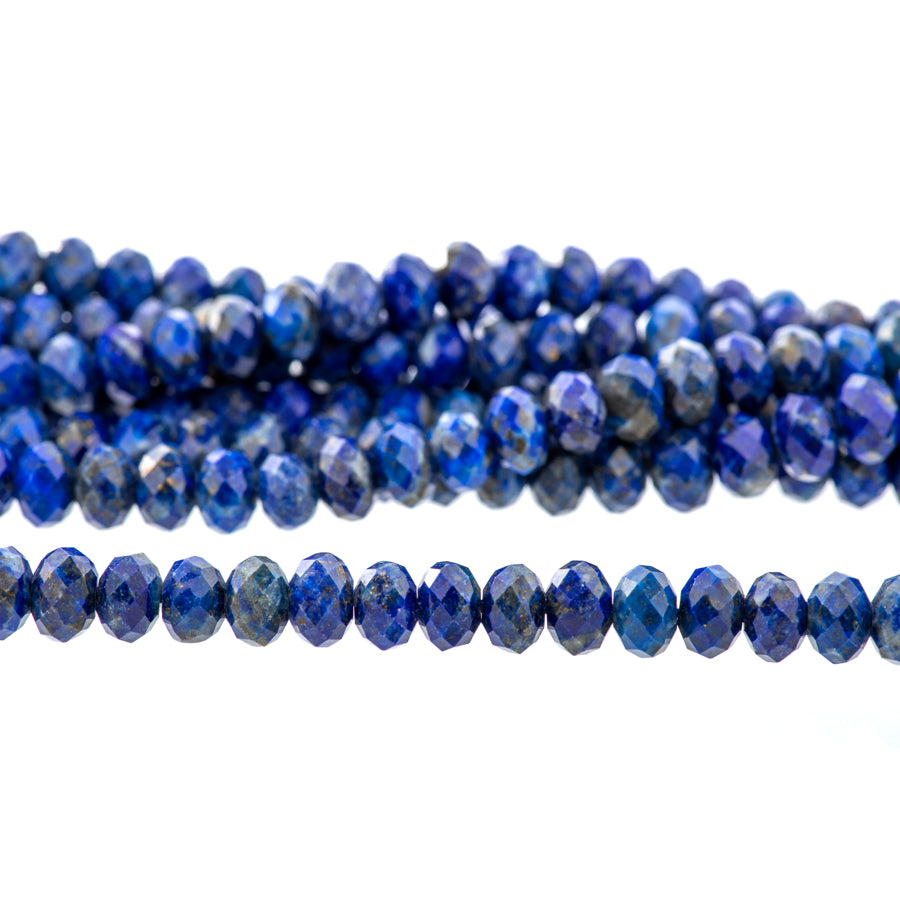 Lapis 6mm Rondelle Faceted AA Grade - 15-16 Inch