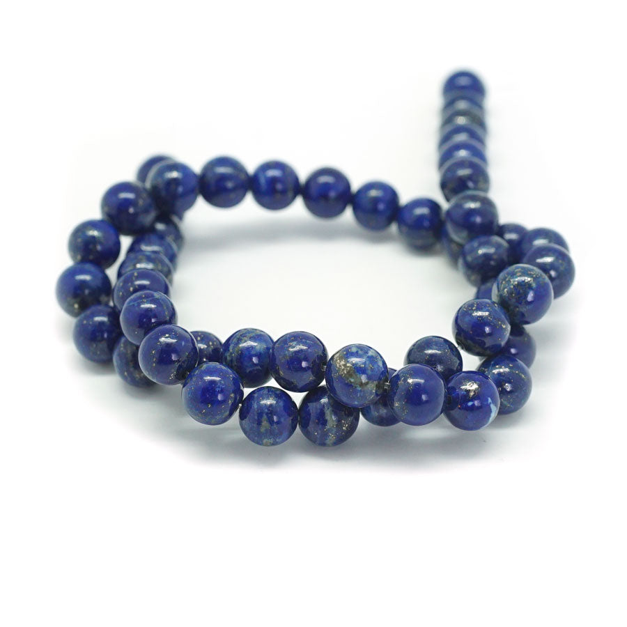 Lapis A Grade 8mm Round - 15-16 Inch