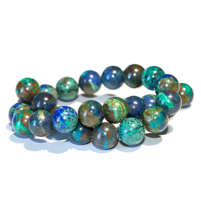 Lapis & Malachite 16mm Round - 15-16 Inch