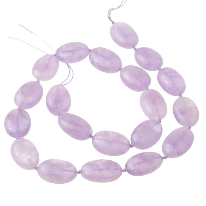 Lavender Amethyst 16x20-24x30mm Tumbled Nugget 15-16 Inch