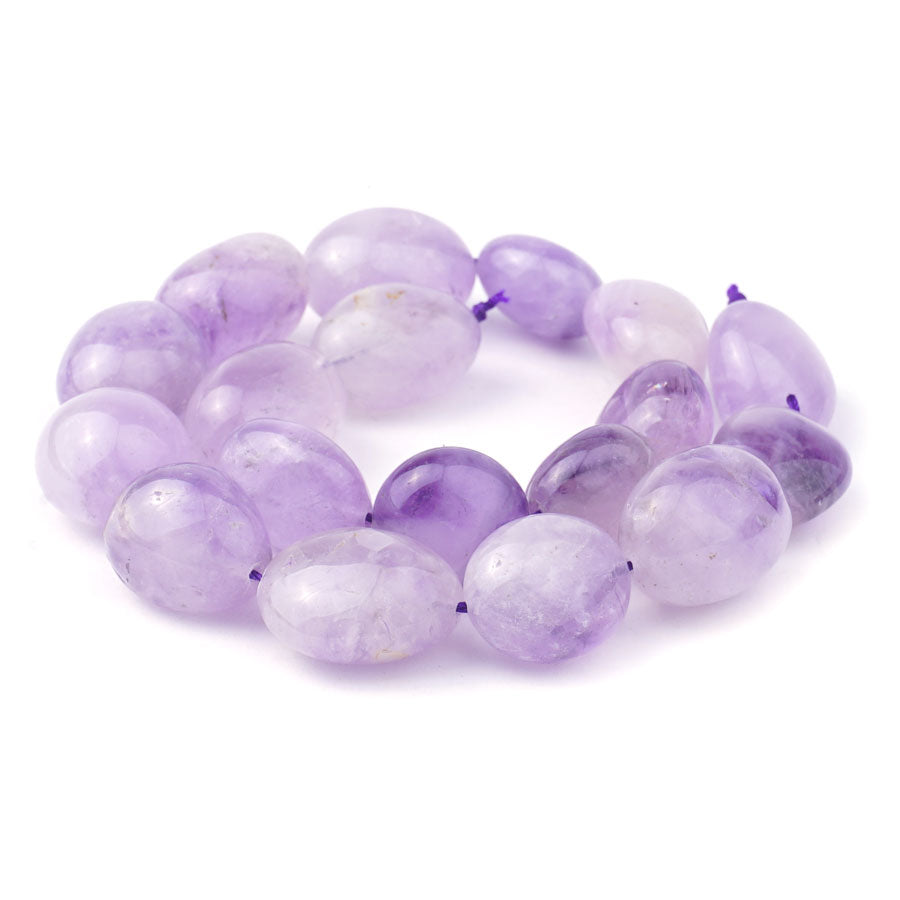 Lavender Amethyst 18-20X20-26mm Nugget Feather - Limited Editions - 15-16 inch