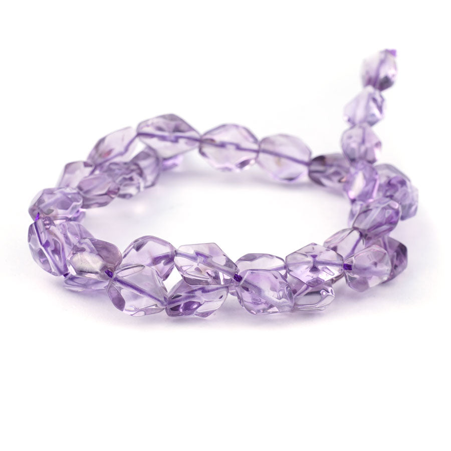 Lavender Amethyst 9X11-10X14mm Freeform Faceted Oval AA Grade - Limited Editions - 15-16 inch