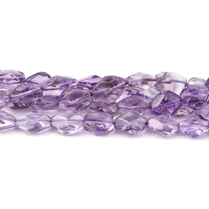 Lavender Amethyst 9X11-10X14mm Freeform Faceted Oval AA Grade - Limited Editions - 15-16 inch