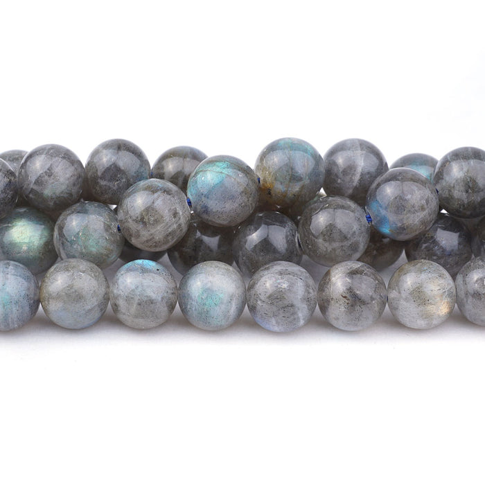 Labradorite Natural 10mm Round A Grade - 15-16 Inch