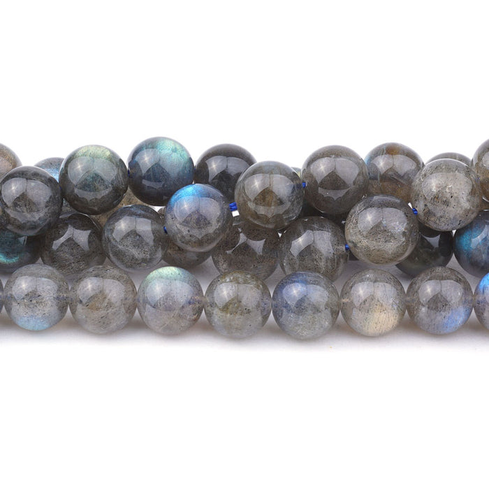 Labradorite Natural 10mm Round AAA Grade - 15-16 Inch