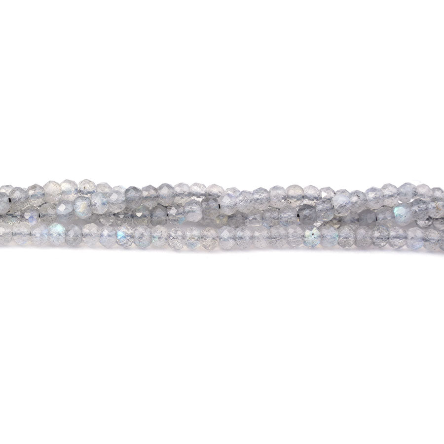 Labradorite 2X4mm Faceted Rondelle - 15-16 Inch