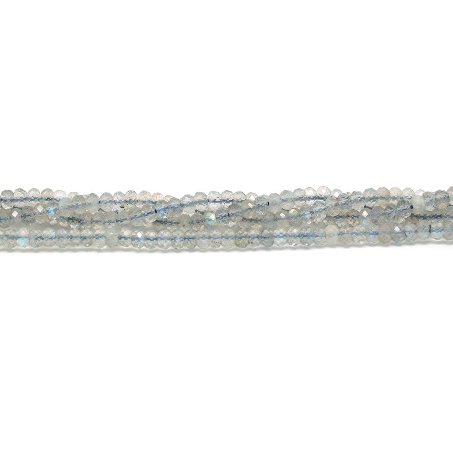 Labradorite Faceted 2x3mm Rondelle - 15-16 Inch