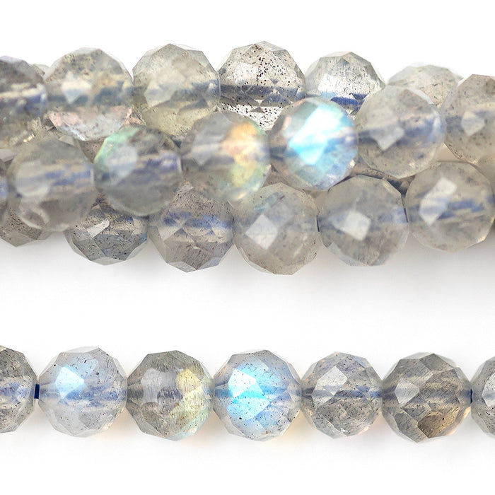 Labradorite (AA) 4mm Faceted Round 15-16 Inch