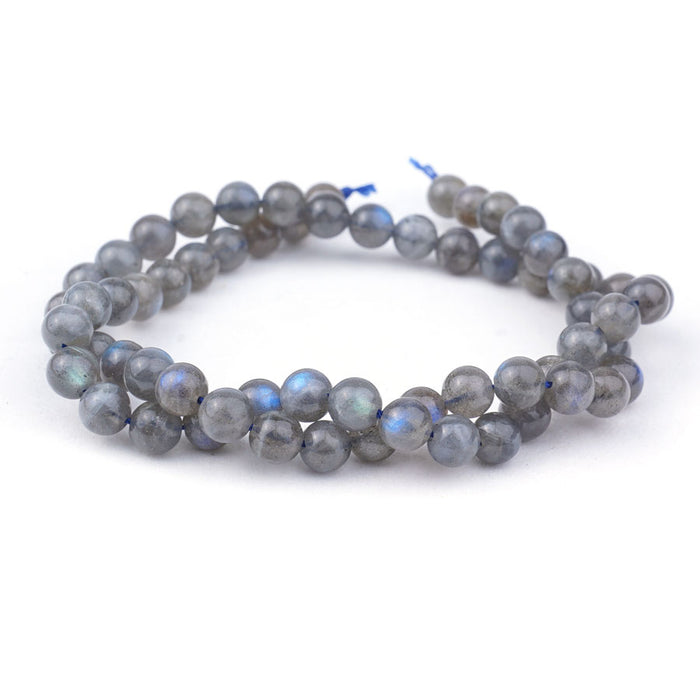 Labradorite 6mm Round A Grade - 15-16 Inch