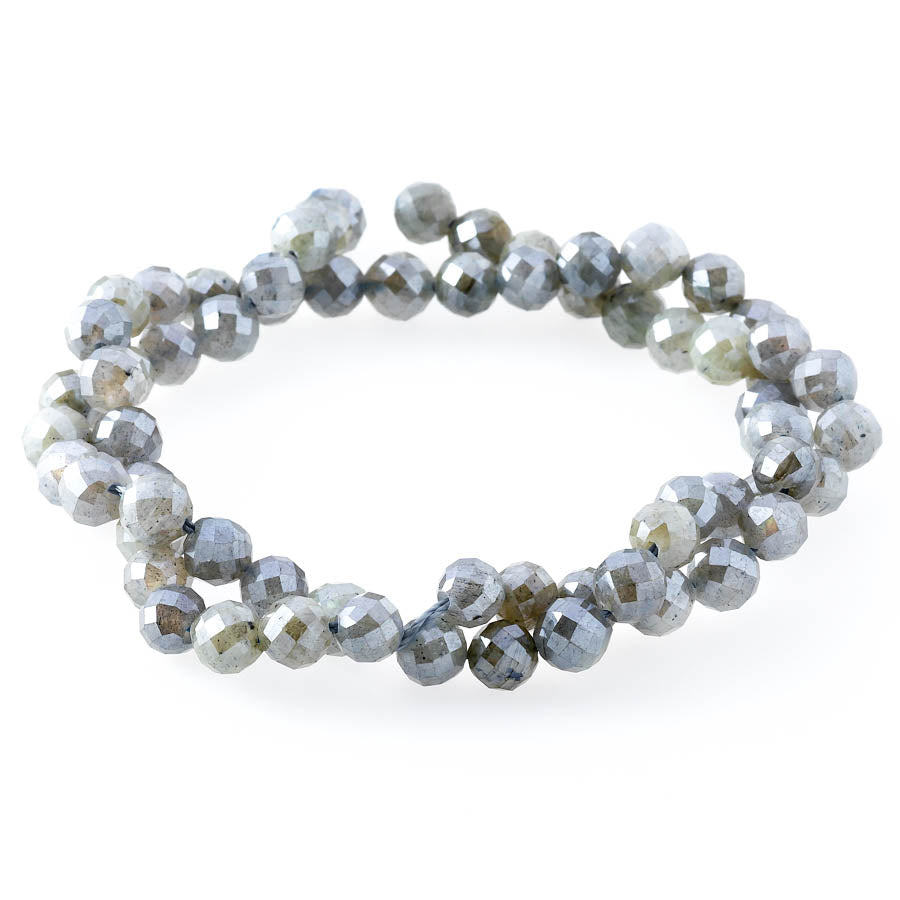 Labradorite Plated 6mm Round Faceted - 15-16 Inch