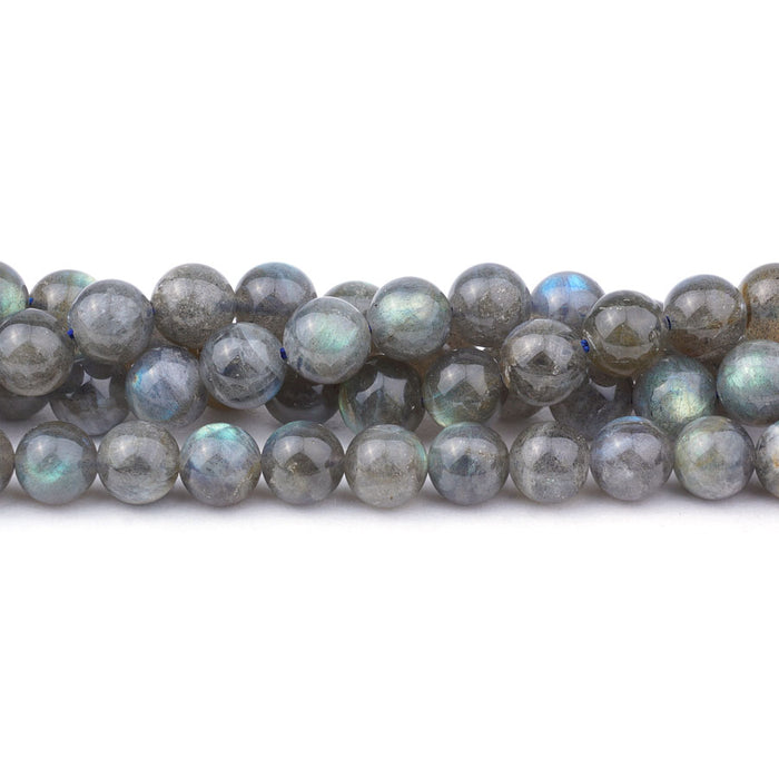 Labradorite Natural 8mm Round A Grade - 15-16 Inch