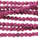 Pink (dyed) Lava 4-4.5mm Round 15-16 Inch