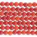 MATTE Carnelian 4mm Round 8-Inch