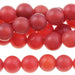 MATTE Carnelian 8mm Round 8-Inch