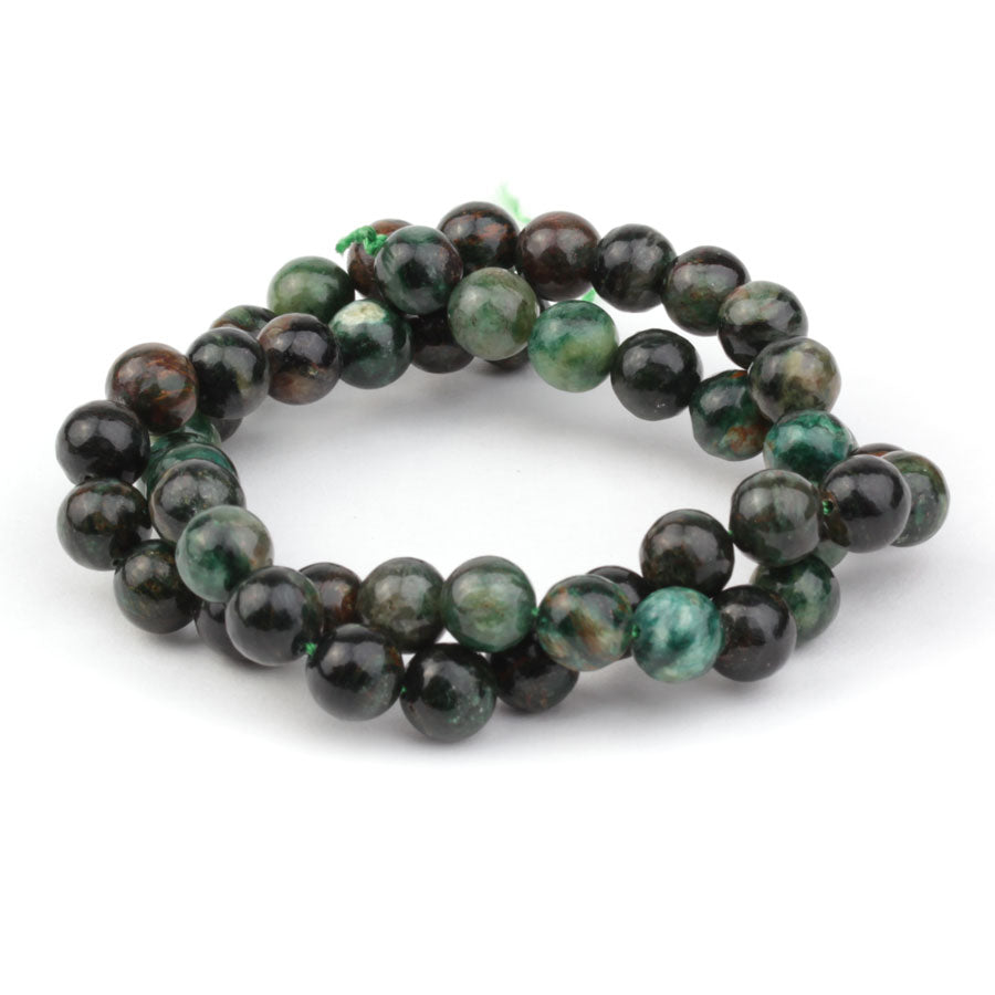 Mica 8mm Round Green Phlogopite - Limited Editions - 15-16 inch