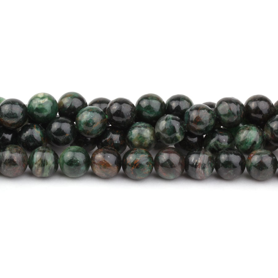 Mica 8mm Round Green Phlogopite - Limited Editions - 15-16 inch