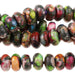 Mixed Impression Jasper 10mm Rondelle Large Hole 8-Inch