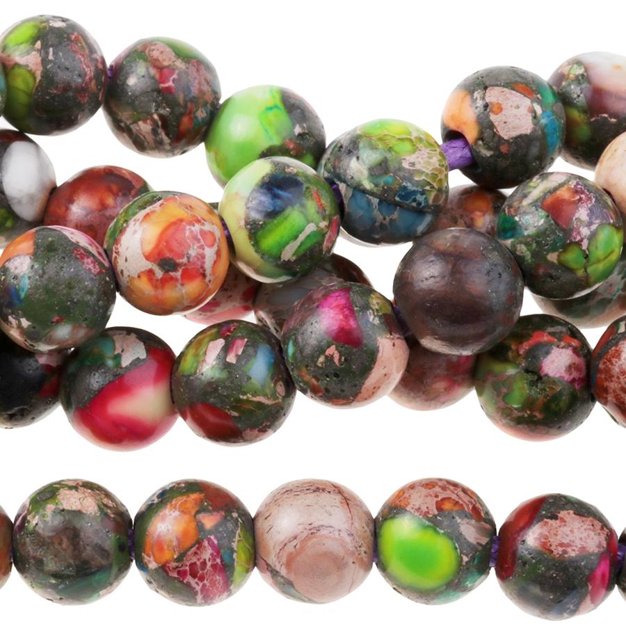 Impression Jasper Gemstone Beads