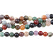 Mixed Stone 10mm Round Large Hole Bead 8-Inch