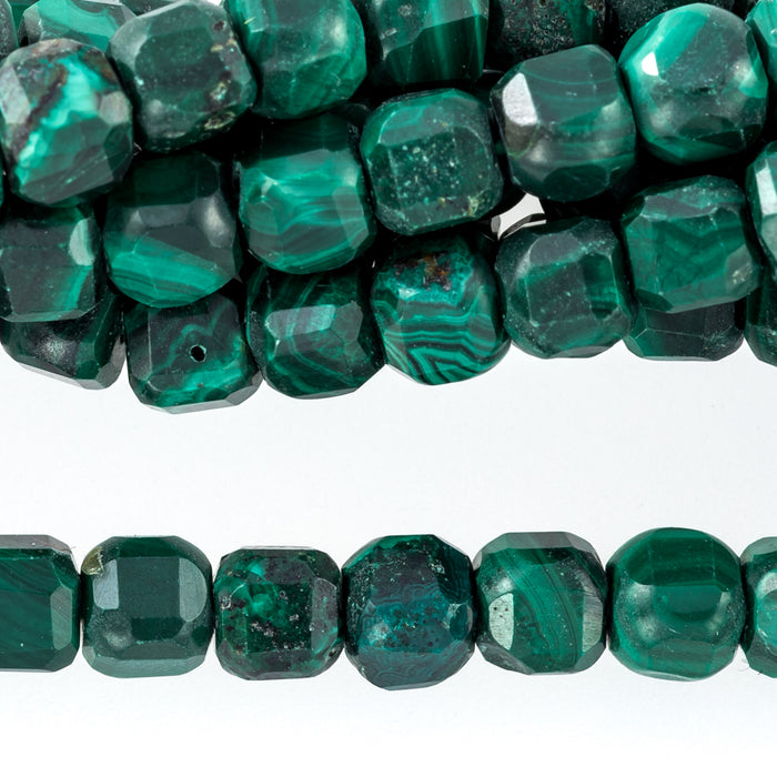 Malachite 4mm Cube Table Cut A Grade - 15-16 Inch