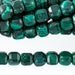 This is a Dakota Stones 4mm Malachite Gemstone strand with A grade table-cut cube beads in 15-16 inch strand.