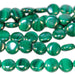 Malachite 8mm Puff Coin 8-Inch