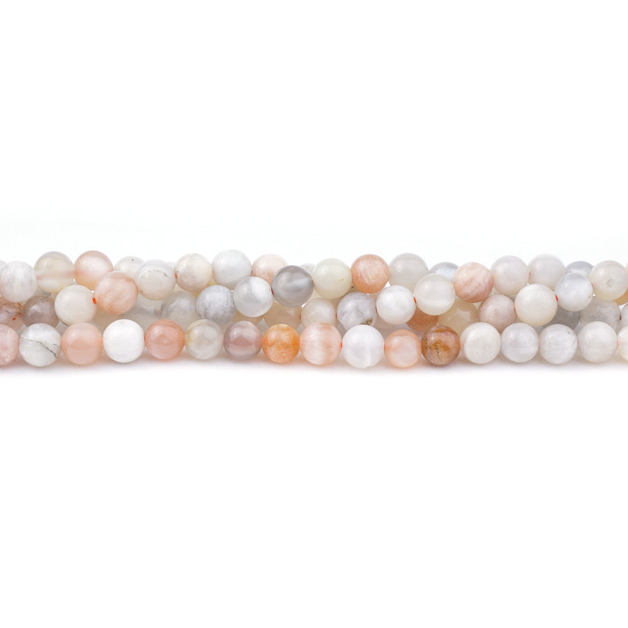 Moonstone 6mm Round Mixed - 15-16 Inch