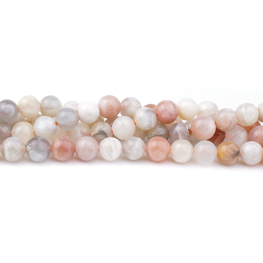 Moonstone 8mm Round Mixed - 15-16 Inch