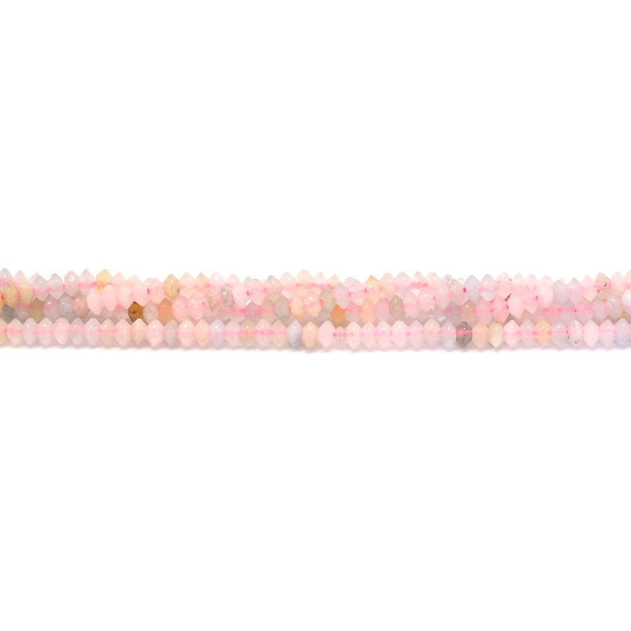 Morganite 2x3mm Faceted Saucer - 15-16 Inch