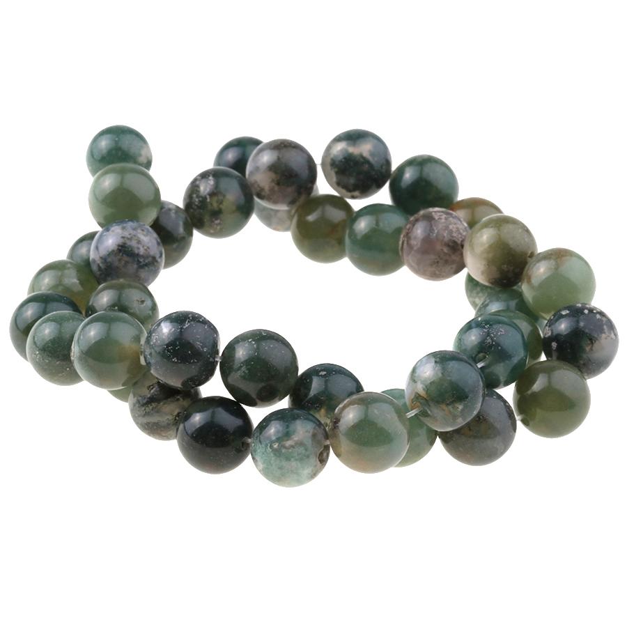 Pilbara Prase & Moss Agate Gemstone Beads