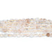 Mixed Rhutilated Quartz 6x8-8x10mm Pebble 15-16 Inch