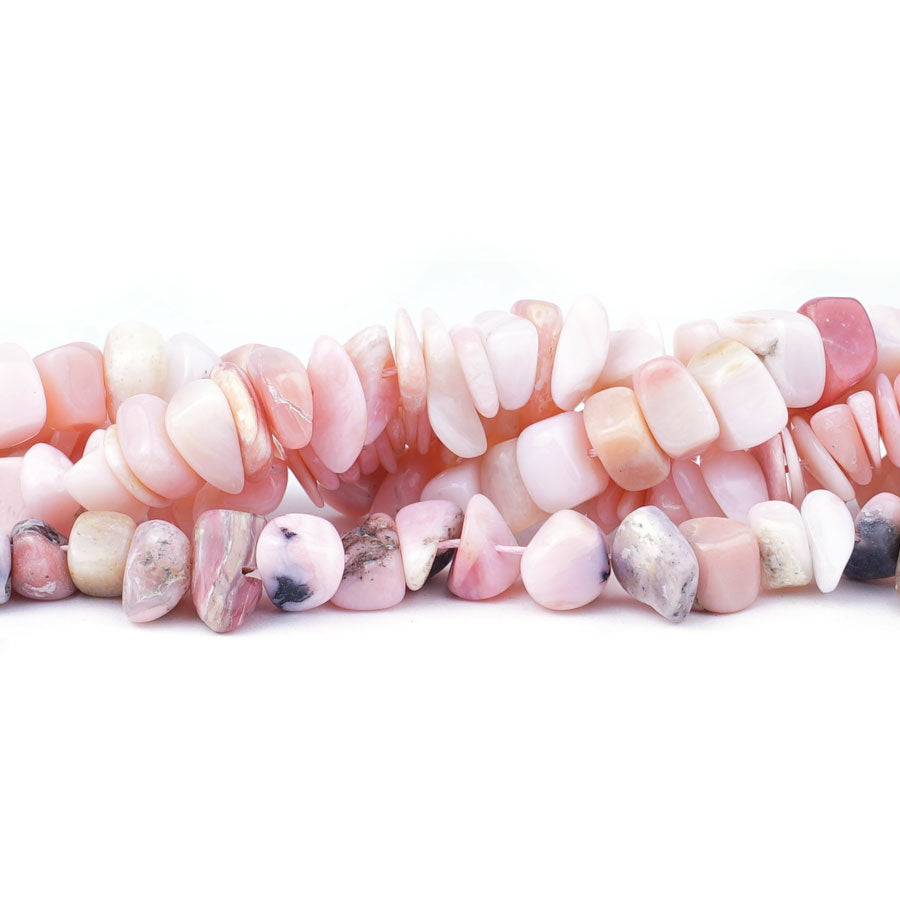 Pink Opal Natural 6-13mm Chips - 15-16 Inch