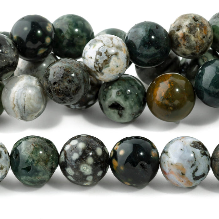 Ocean Jasper 12mm Round - 15-16 Inch