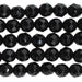 Onyx 6mm Round Faceted 8-Inch