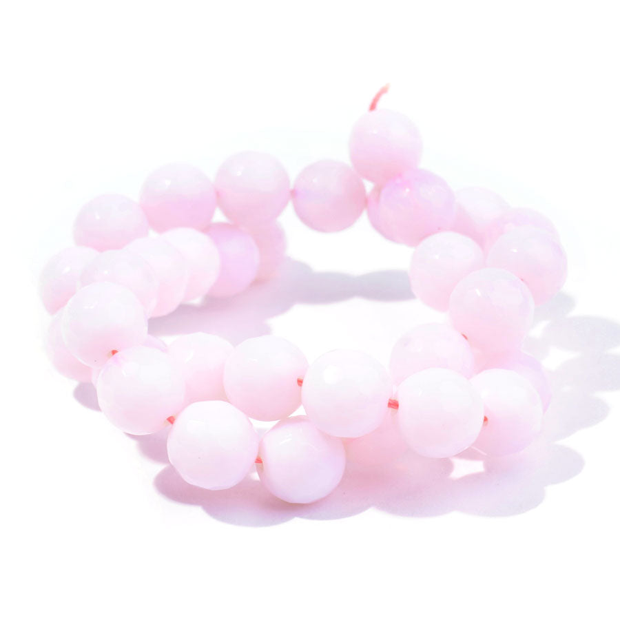 Opalite Pink (Synthetic) 10mm Faceted Round - 15-16 inch - CLEARANCE