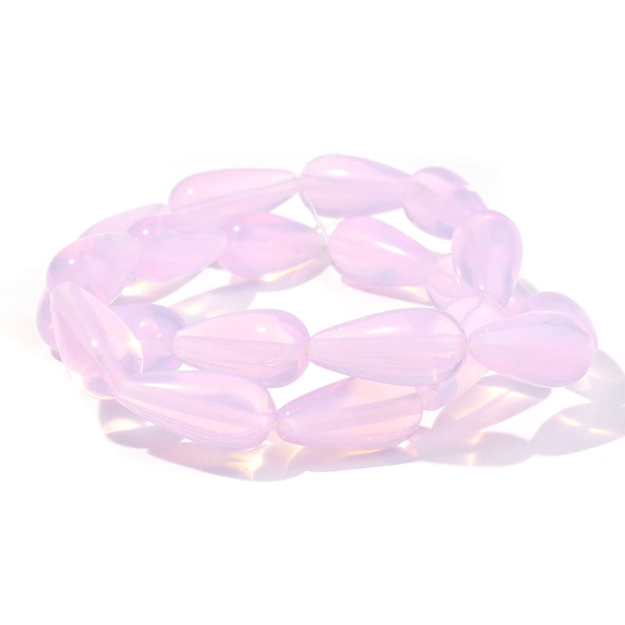 Opalite Pink (Synthetic) 10X20mm Teardrop - Limited Editions - 15-16 inch