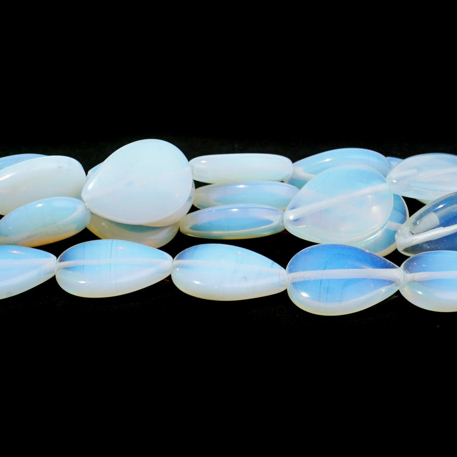 Opalite (Synthetic) 13X18mm Puff Teardrop - Limited Editions - 15-16 inch