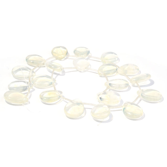 Opalite Yellow (Synthetic) 15X20mm Puff Teardrop - 15-16 inch - CLEARANCE