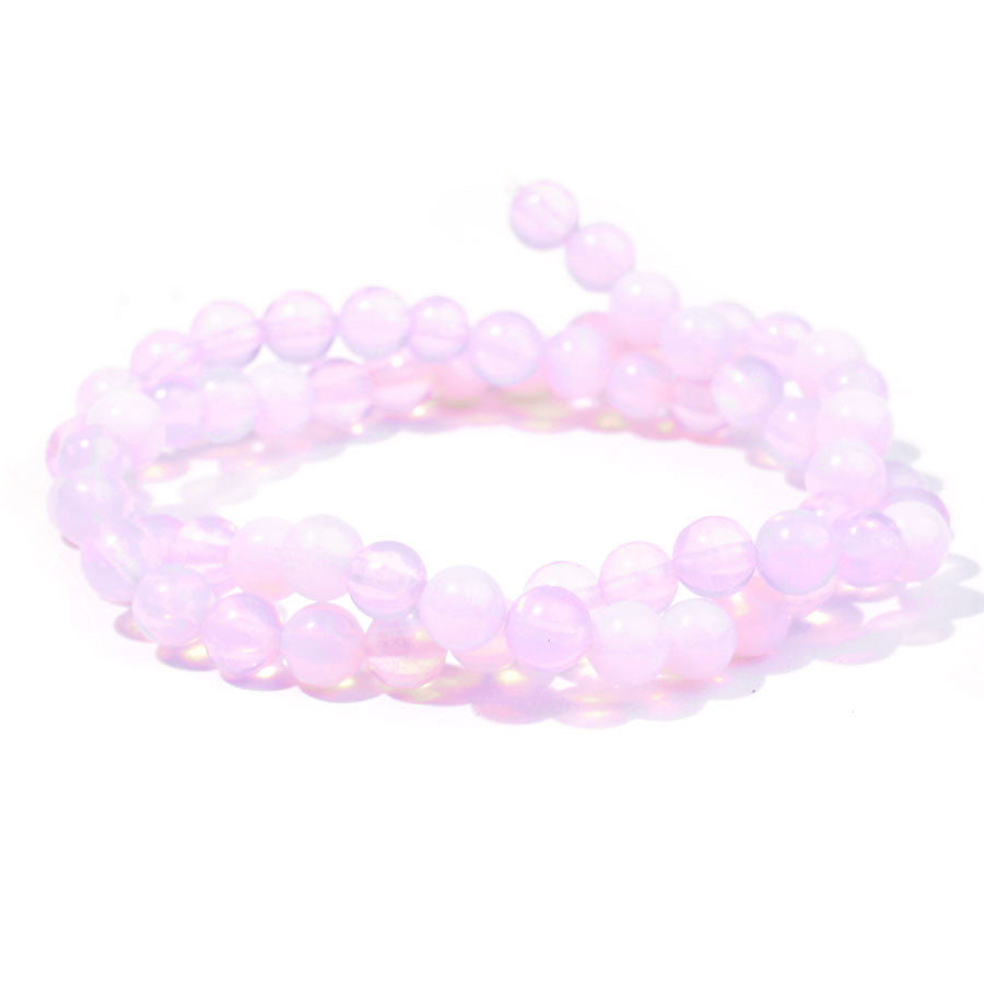 Opalite Pink (Synthetic) 4mm Round - Limited Editions - 15-16 inch