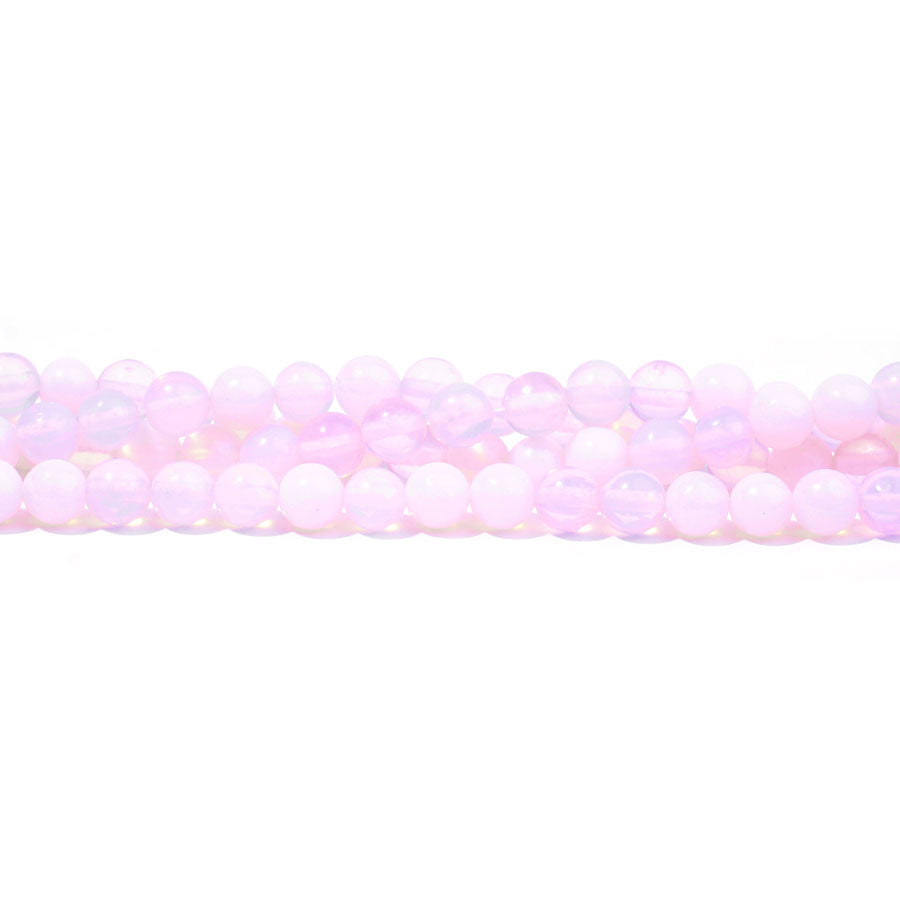 Opalite Pink (Synthetic) 4mm Round - Limited Editions - 15-16 inch