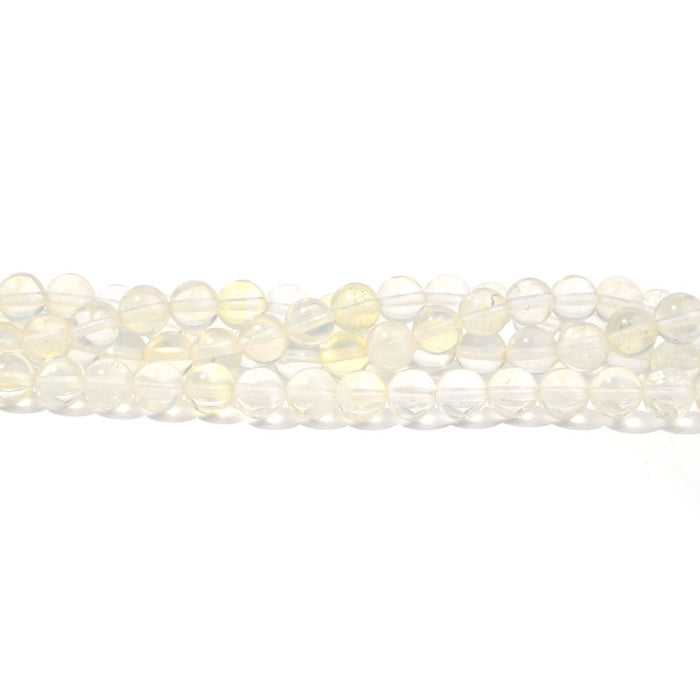 Opalite Yellow (Synthetic) 4mm Round - 15-16 inch - CLEARANCE