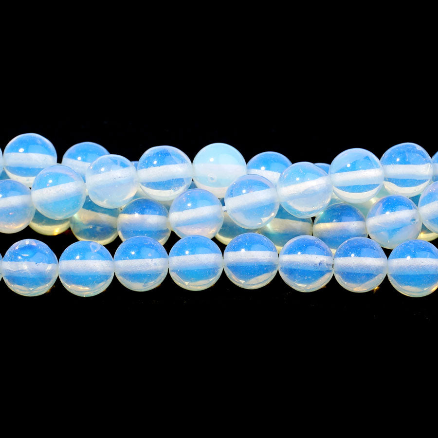 Opalite (synthetic) 8mm Round 15-16 Inch